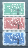 Europa-7 Cypr czysta seria** 1962r. Katal. 150 euro