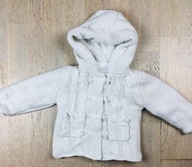 Gruby Sweterek rozpinany dziewczynka 9-12 miesięcy