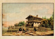 Schronisko Góry Stołowe litografia Reprodukcja