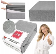 Prześcieradło frotte 160x200 z gumką grube polskie