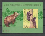 Rumunia 1980 Mi blok 168 fauna niedzwiedz ** czysty