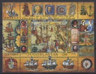 Jugosławia Mi. 2536 blok 41 czyste ** - marynistyka