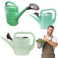 KONEWKA OGRODOWA Z SITKIEM ZIELONA DO PODLEWANIA ZRASZANIA 10L PODLEWACZKA