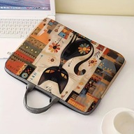 TORBA MATERIAŁOWA NA laptopa kot kat anime kreskówka modna komputer