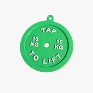 Brelok Breloczek NFC do kluczy Torby Talerz Obciążenie do sztangi Zielony