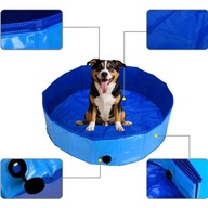 Mocny basen dla psa XXXL Składany i lekki basen dla psów zwierząt 160x30cm