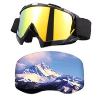 GOGLE NARCIARSKIE OKULARY NA NARTY I SNOWBOARD WIATROSZCZELNE ANTYPARA