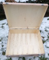 skrzynia okuwana frachtowa kufer skrzynio-paleta transportowa 70x56x28