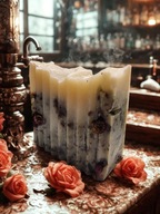 Naturalne mydło czysty skład oliwa z oliwek glinka róż ręcznie robione