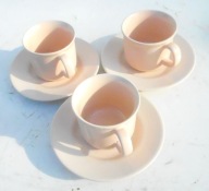 Zestaw kawowy na trzy osoby Porcelit Tułowice