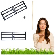 RĘCZNY NIWELATOR TERENU 100X30 CM + TRZONEK RÓWNIARKA DO TRAWY PODŁOŻA