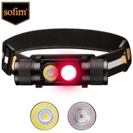 SOFIRN H25LR LATARKA CZOŁOWA BIAŁE + CZERWONE LED + AKU 18650 USB-C