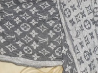 CHUSTA-SZAL-LOUIS  VUITTON SZAL -190/60CM-CUDNY.100 PROCENT WEŁNA-METKA.