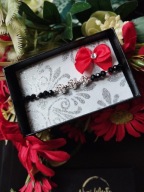 Bransoletka Trzy Różyczki Hematyt Walentynki Dzień Kobiet Prezent