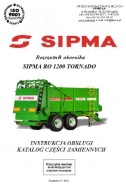 SIPMA RO 1200 TORNADO - instrukcja obsługi, katalog części (2011-14)