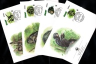 Zair / 4 Koperty FDC / 1331-1334 ( WWF - Fauna - Bonobo ) 1997 r.