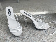 JANTE nr 40/9 wysokie sexy sandałki skóra nowe