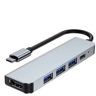 HUB USB - C 5 different ports HDMI 4K + USB 3.0 + USB2.0 ...