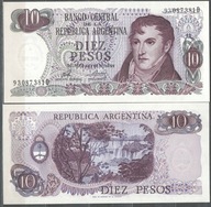 Argentyna - P-300 - 10 pesos - 1976 r - seria 93..D