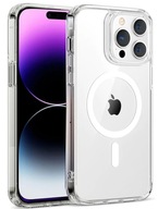 ETUI CASE IPHONE 16 PRO MAGSAFE PRZEZROCZYSTE WZMACNIANE CLEAR SZKŁO GRATIS