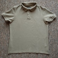 Koszulka męska typu polo oliwkowa z krótkim rękawem f.C&A