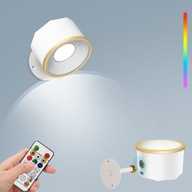 Kinkiet LED z pilotem-biały RGB