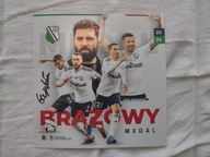 Zdjęcie 13x13 Legia autograf Goncalo Feio Brązowy Medal sezon 2023/24