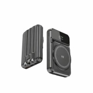 POWERBANK MAGNETYCZNY 10000mAh PD 22.5W 15W WIRELESS WBUDOWANE KABLE