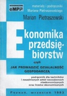 EKONOMIKA PRZEDSIĘBIORSTW Marian PIETRASZEWSKI