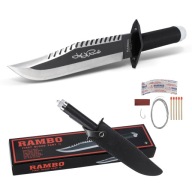 VIKING GEAR Nóż Rambo First Blood II Edycja Signature Kompas Zestaw