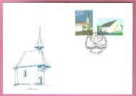 Liechtenstein 2007 FDC architektura Eschen, kościół, młyn, nominał 4,70 CHF