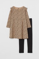 H&M Bawełniany komplet tunika + getry 104 NOWE