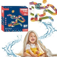 ZABAWKA DO KĄPIELI KACZUSZKI TOR WODNY DLA DZIECI ZJEŻDZALNIA DLA KULEK DIY