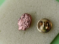 Oryg Odznaka - GŁOWA ADAMA MICKIEWICZA- płaskorzeźba- miniaturka- MIEDZIANA