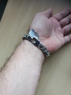 BRANSOLETKA Srebrna SREBRO 43,7gr pr 925 12mm/22cm Bransoleta