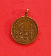 Piękny stary medalik Matka Boża