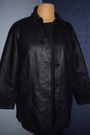 JCC KURTKA SKÓRZANA CZARNA DŁUGA _44