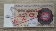 200000 zł 1989 seria A "WZÓR"