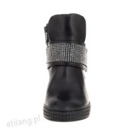 SNEAKERSY CARINII CZARNE cyrkonie NUBUK 39