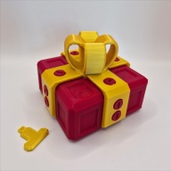 Skręcane pudełko na prezent łamigłówka