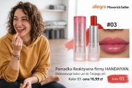 Pomadka Reaktywna.Dostosowuje kolor ust do Twojego pH.Kolor 03 cena 16,99zł