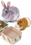 Miseczka na karmę ceramiczna 1 szt. chomik świnki