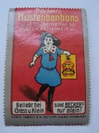 Becker - cukierki na kaszel - zalepka reklamowa