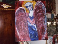 obraz abstrakcja- Anioł podlaski-Balbina Wrońska