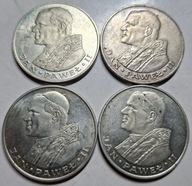 4x 1000 zł Papież Jan Paweł 1982 próba 625 waga 58,2 gram SREBRO