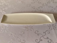 Półmisek porcelanowy TASTE 37,5 cm biały nowoczesny do przekąsek i kanapek