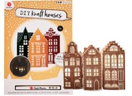 DOMKI Z PAPIERU x12 MIASTECZKO DIY Stwórz Własne Domki