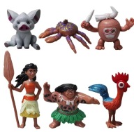 Figurki VAIANA 2 MOANA SKARB OCEANU 6 sztuk