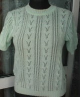 ciekawa bluzka AŻUR,SELEDYN R 42/44