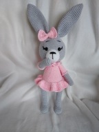 zajac maskotka - handmade szydelko